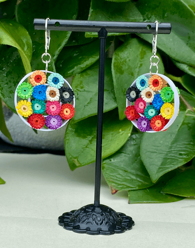 Millefiori multicolore rond
